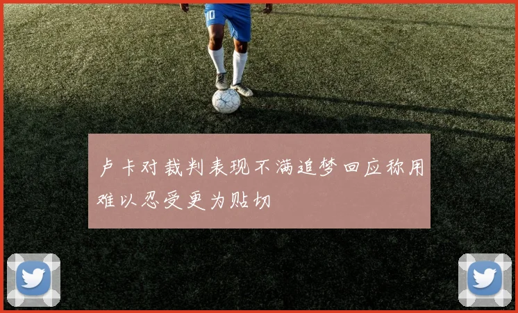 卢卡对裁判表现不满追梦回应称用难以忍受更为贴切